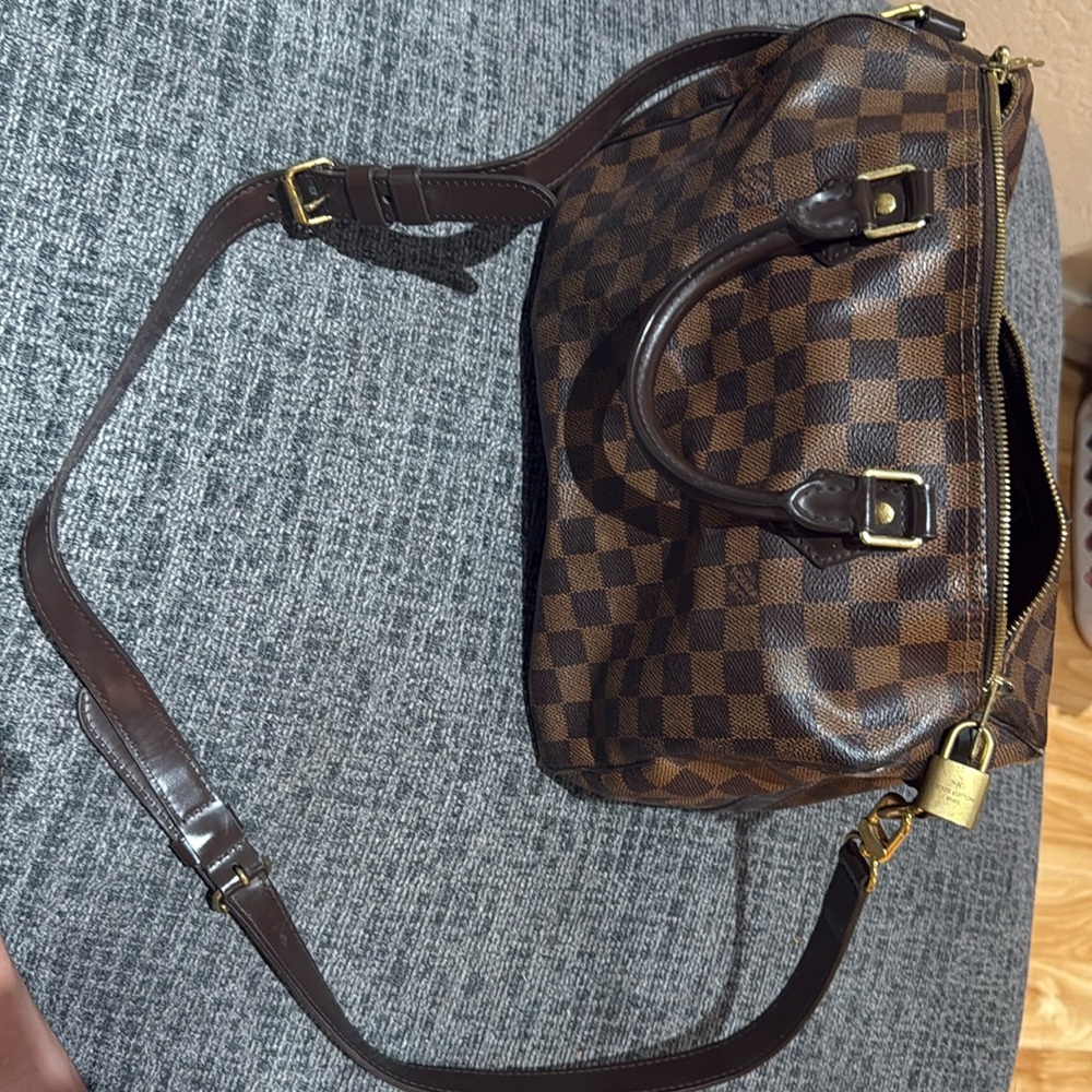 Damier Ebene Speedy Bandouliere 30 - Picture 3 of 5